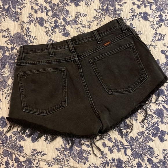 Vintage Destroyed Black Cutoffs 🖤 - Picture 2 of 5